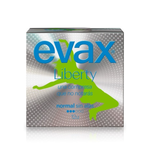 Compresas evax liberty normal 12 und.